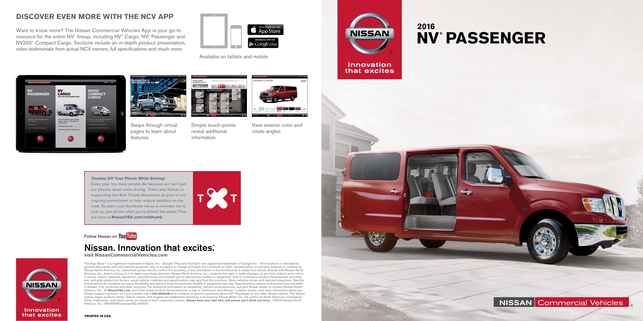 2016 Nissan NV Passenger Brochure Page 3